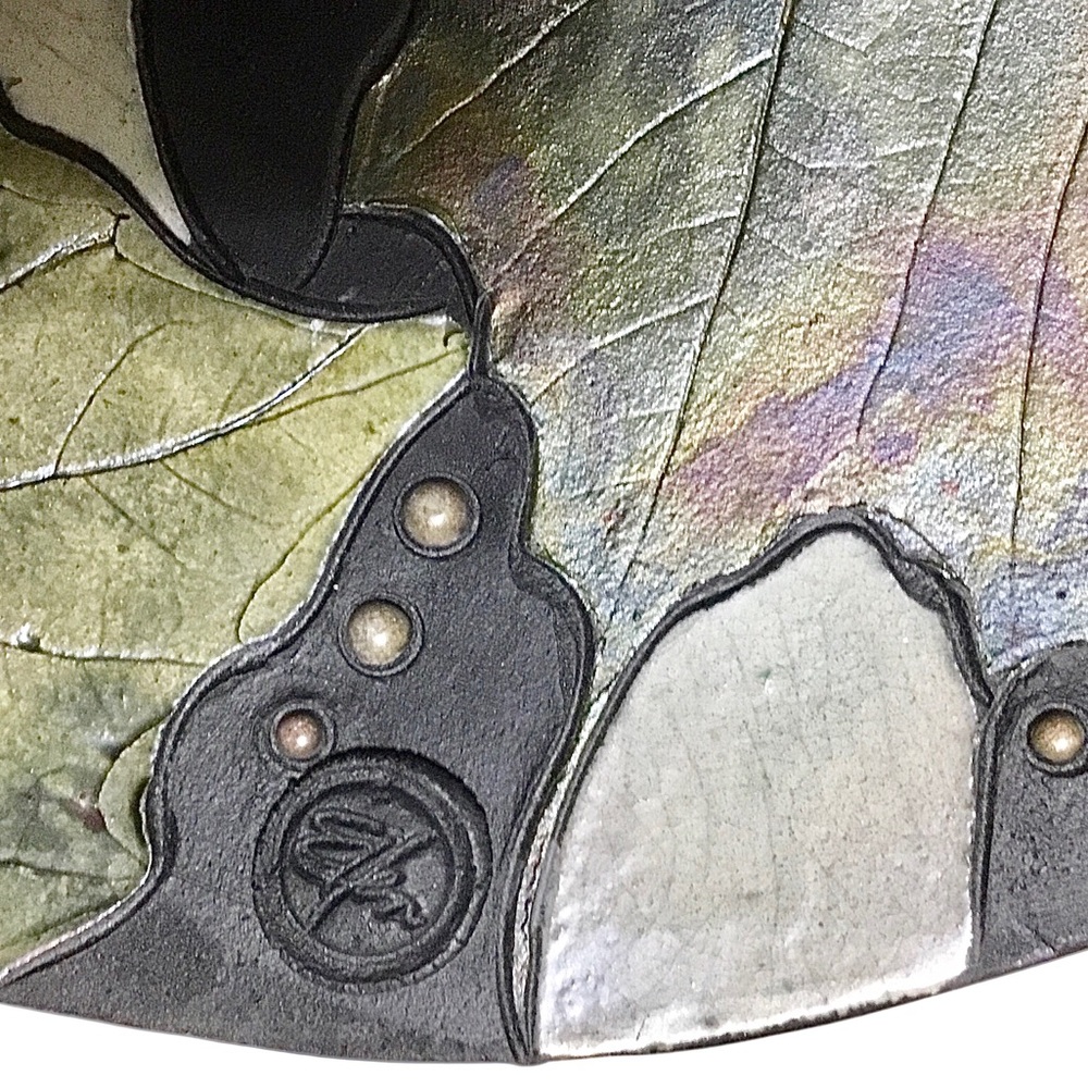 Beautiful Handmade Raku Pottery Plate - Picture 5 of 7